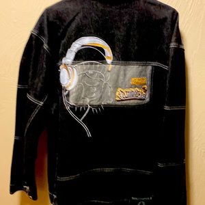 Southpole Black Denim Jacket Size XL. DJ theme